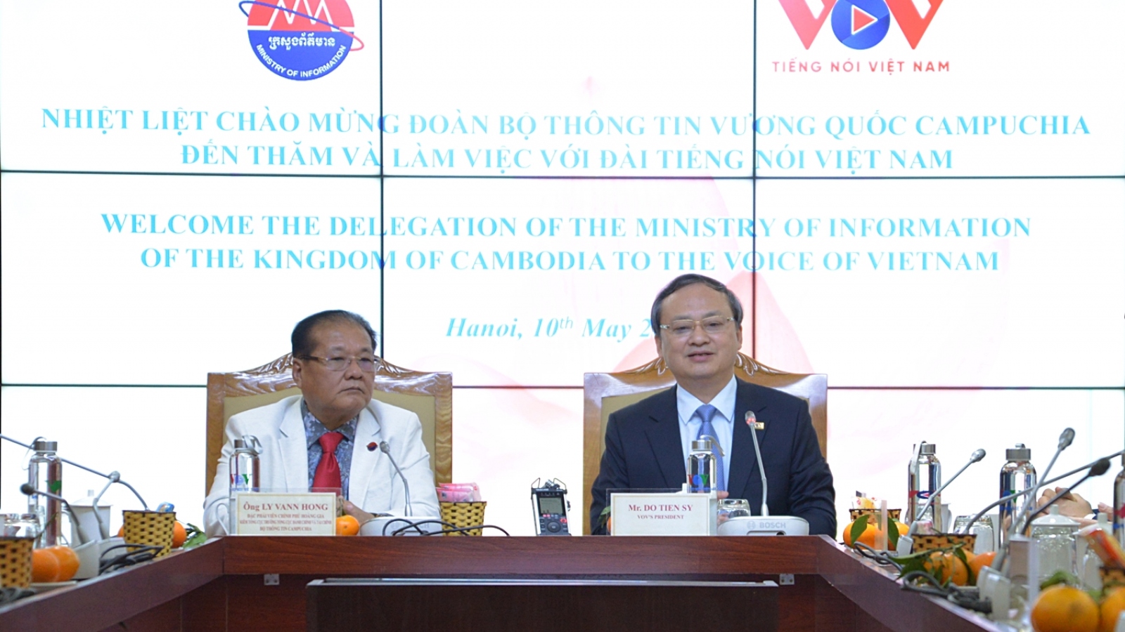 Đặc phái viên chính phủ Campuchia đánh giá cao việc VOV giúp đỡ truyền thông Campuchia